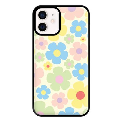 Rainbow Flowers Pattern Phone Case for iPhone 13 Mini