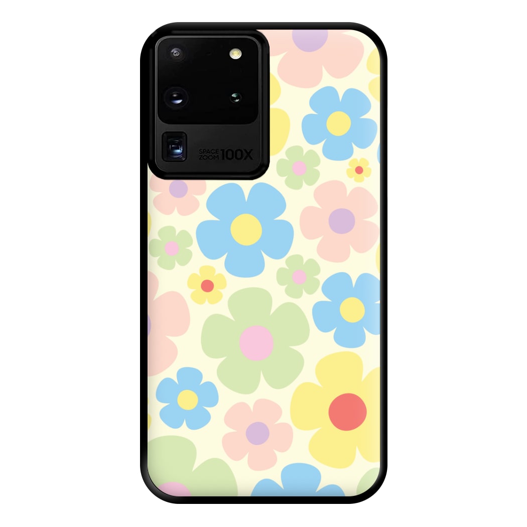 Rainbow Flowers Pattern Phone Case for Galaxy S20 Ultra