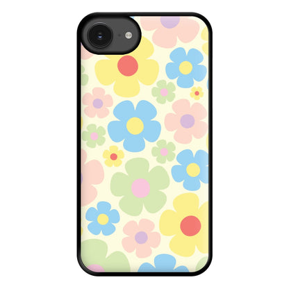 Rainbow Flowers Pattern Phone Case for iPhone 16e
