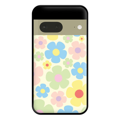 Rainbow Flowers Pattern Phone Case for Google Pixel 7a