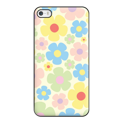 Rainbow Flowers Pattern Phone Case for iPhone 5 / 5s / SE 2016
