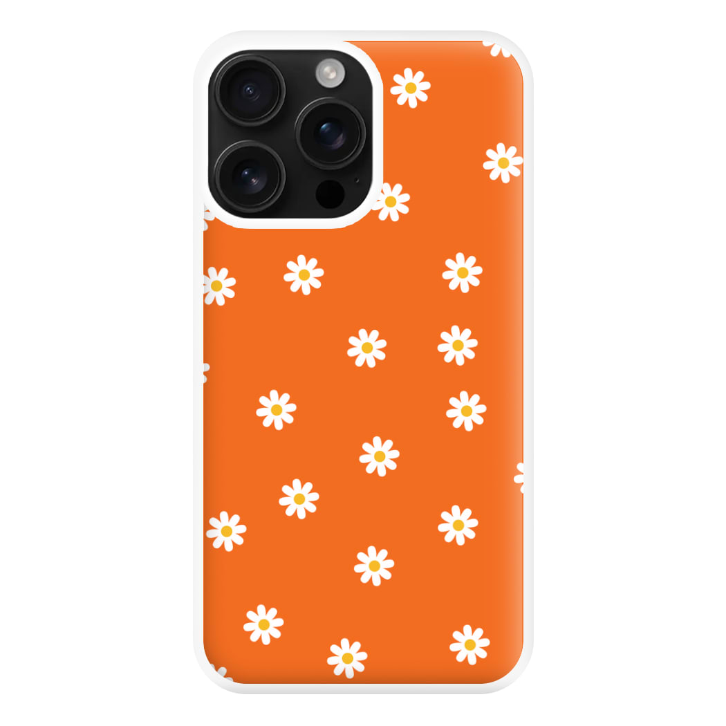 Orange Daisies Phone Case for iPhone 16 Pro Max
