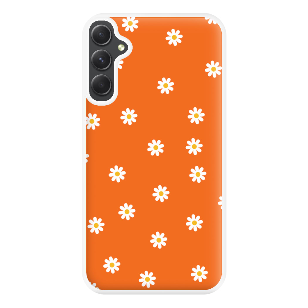 Orange Daisies Phone Case for Galaxy A54