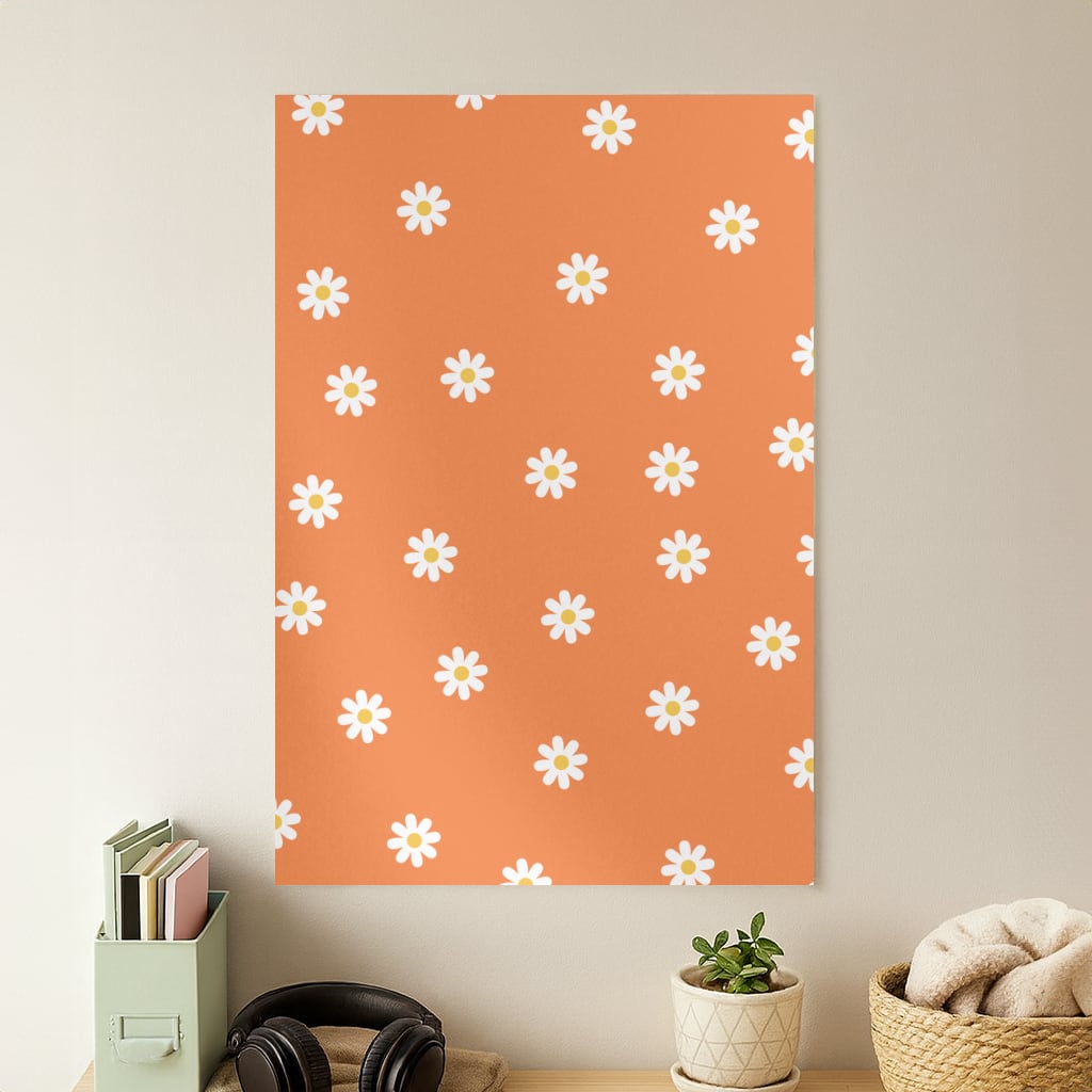 Orange Daisies Poster