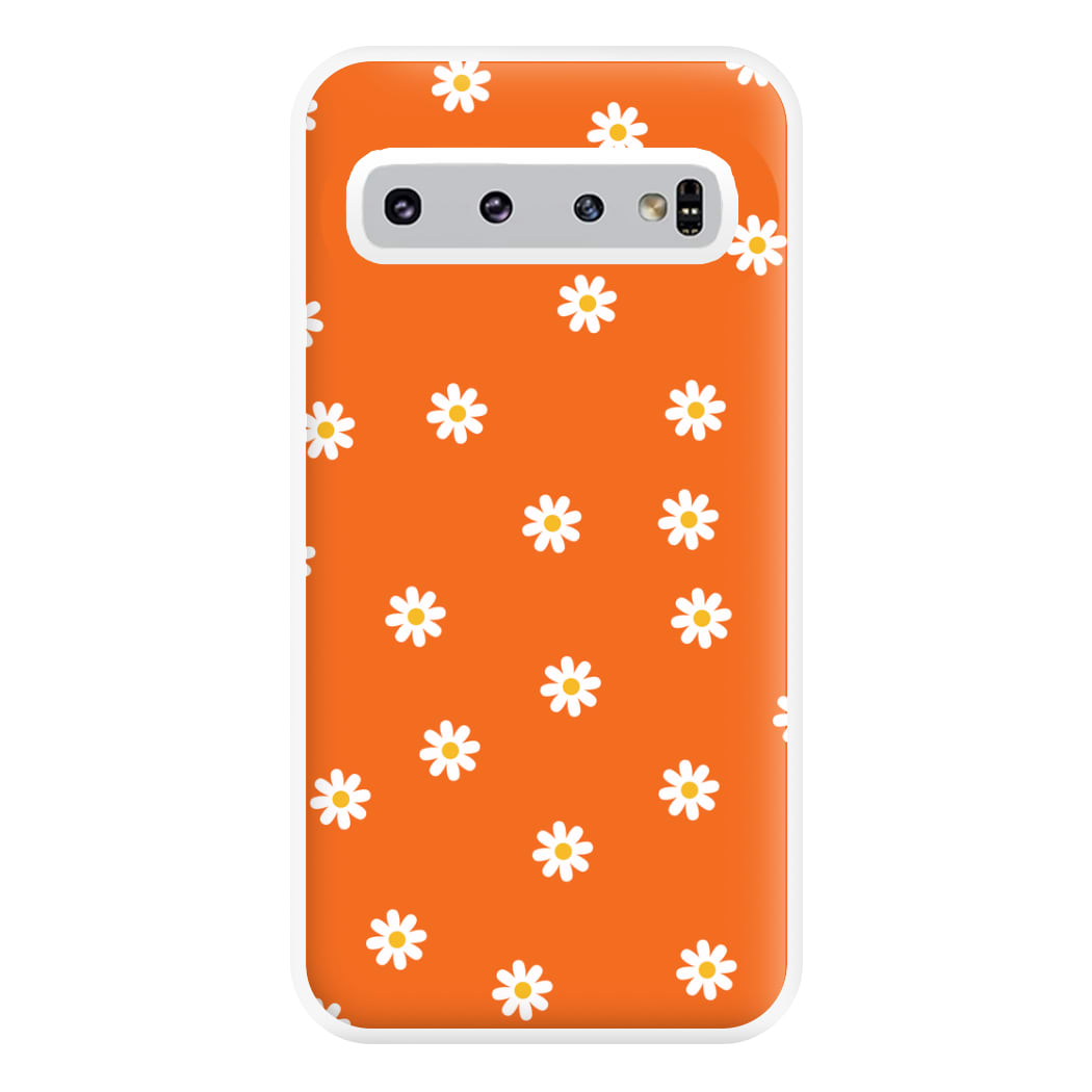 Orange Daisies Phone Case for Galaxy S10 Plus