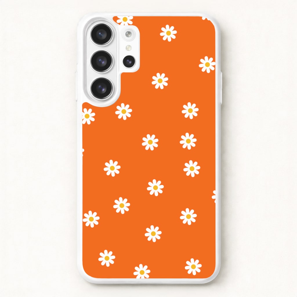 Orange Daisies Phone Case for Galaxy S26 Ultra