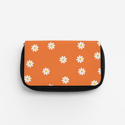 Orange Daisies Pencil Case