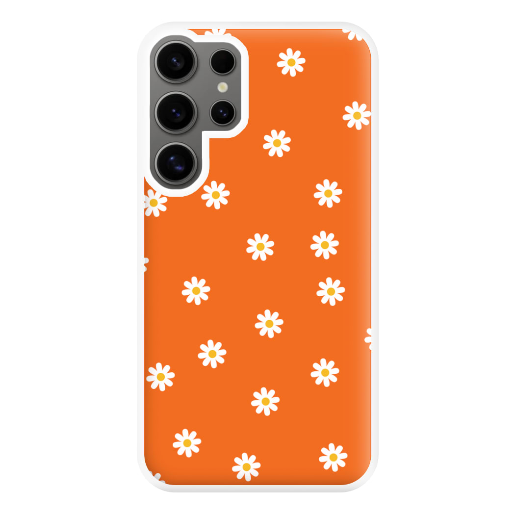 Orange Daisies Phone Case for Galaxy S24 Ultra