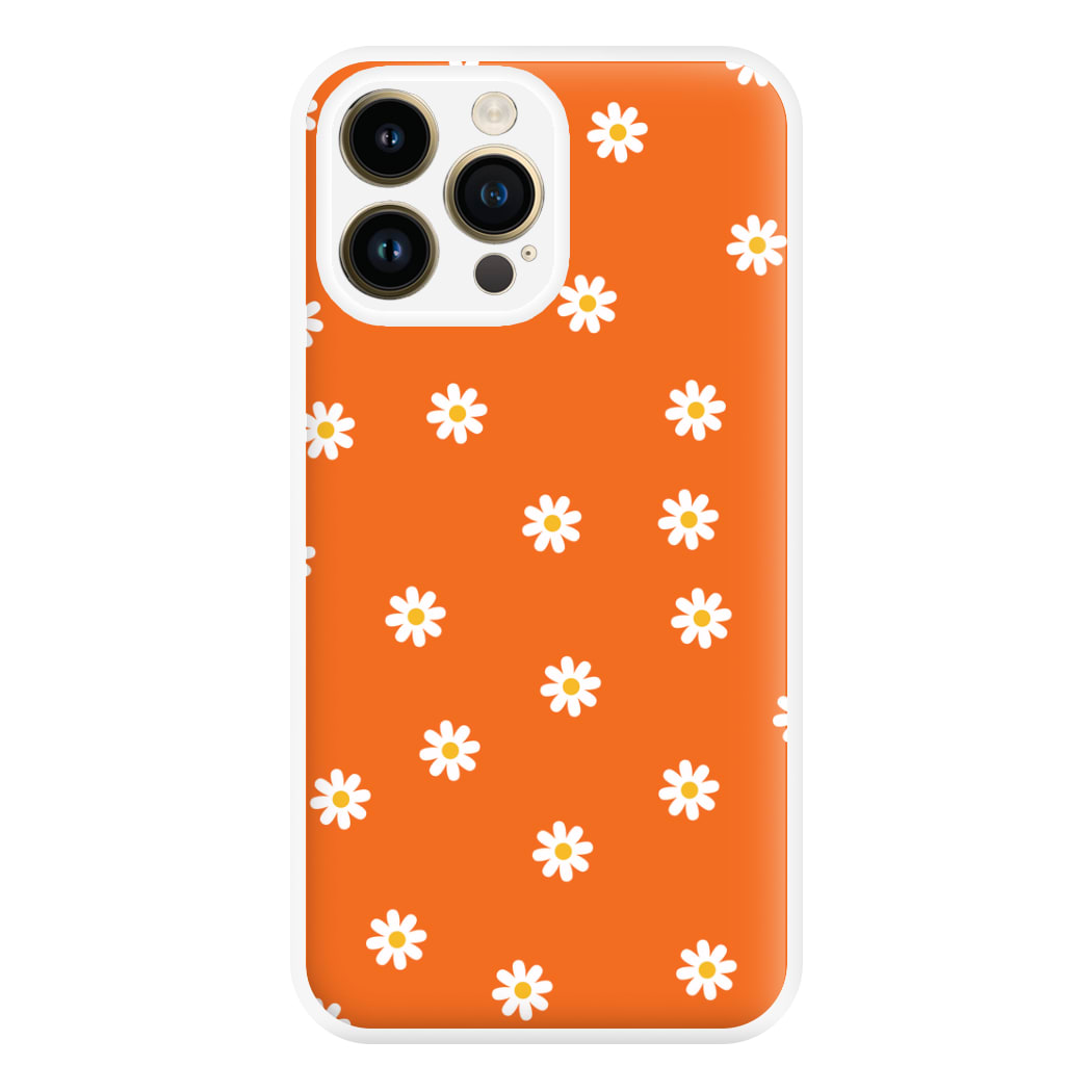 Orange Daisies Phone Case for iPhone 14 Pro Max