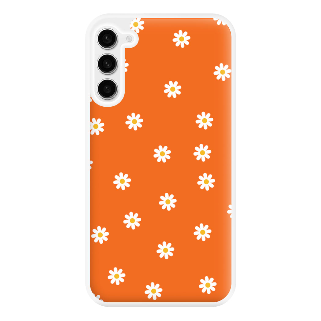 Orange Daisies Phone Case for Galaxy S23FE