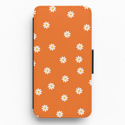 Orange Daisies Flip / Wallet Phone Case
