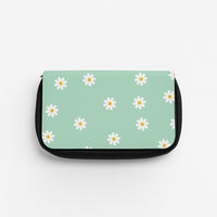 Teal Daisies Pencil Case
