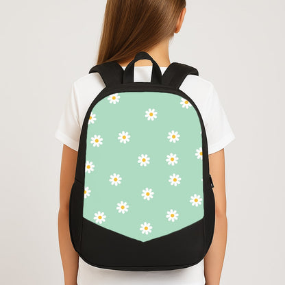 Teal Daisies Large School Bag