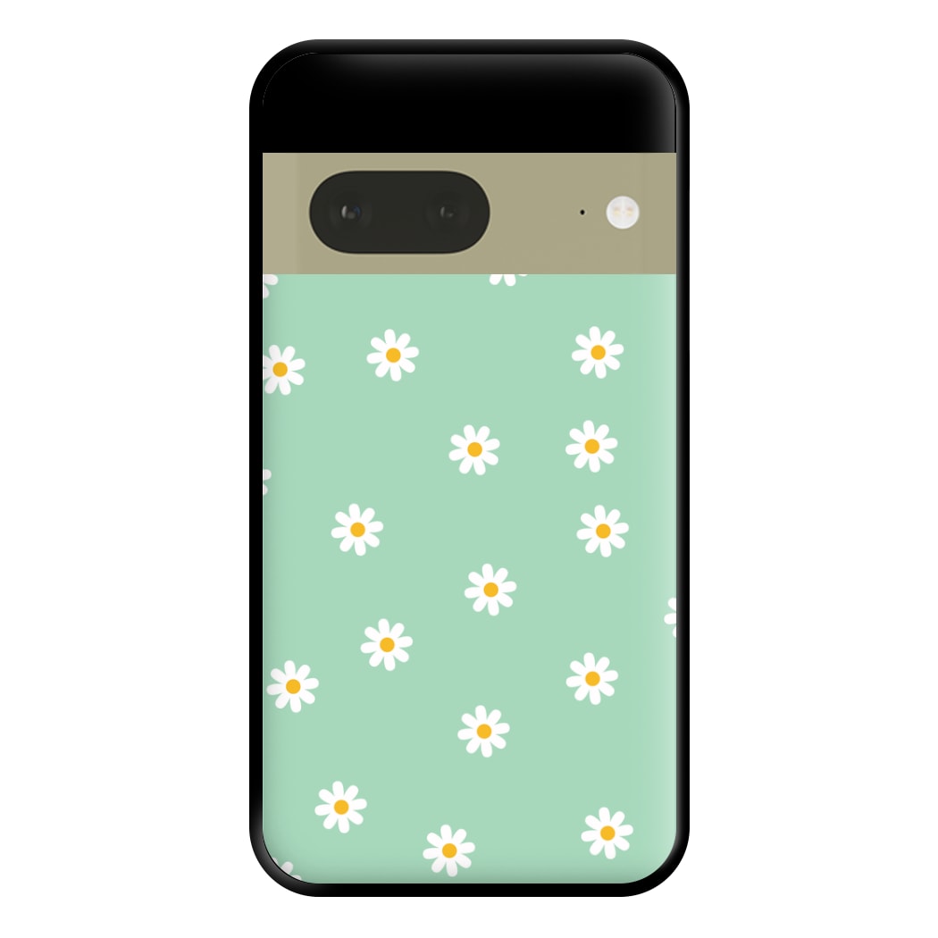 Teal Daisies Phone Case for Google Pixel 7a