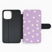 Purple Daisies Flip / Wallet Phone Case 2