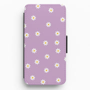 Purple Daisies Flip / Wallet Phone Case 1