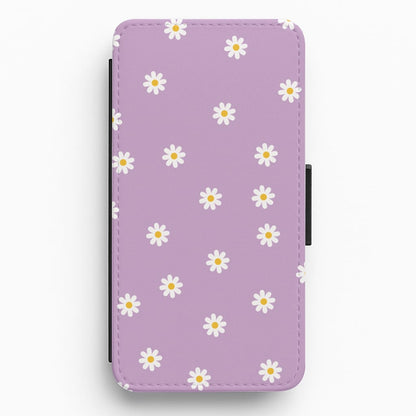 Purple Daisies  Flip / Wallet Phone Case
