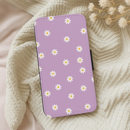 Purple Daisies  Wallet Phone Case