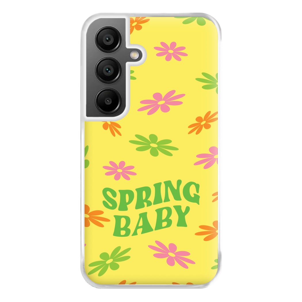 Spring Baby Retro Pattern Phone Case for Galaxy A56
