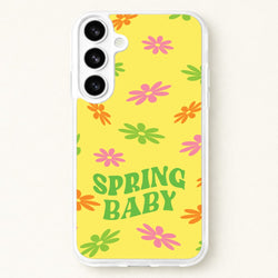 Spring Baby Retro Pattern Phone Case for Galaxy S26 Plus