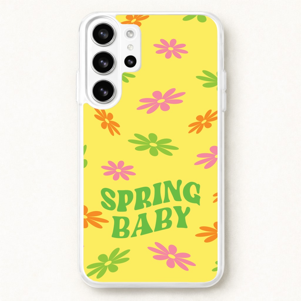 Spring Baby Retro Pattern Phone Case for Galaxy S26 Ultra