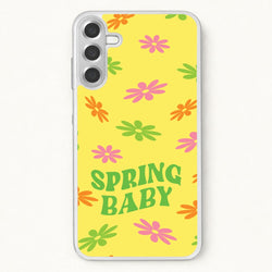 Spring Baby Retro Pattern Phone Case for Galaxy A57