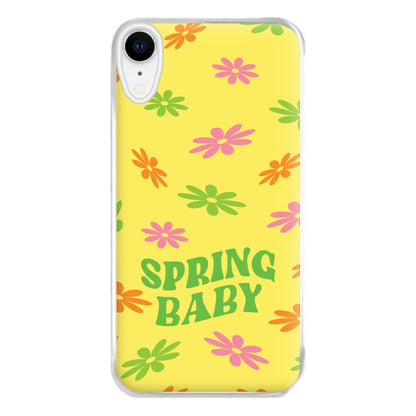 Spring Baby Retro Pattern Phone Case for iPhone XR