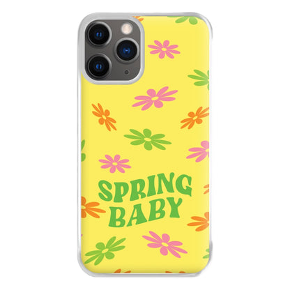 Spring Baby Retro Pattern Phone Case for iPhone 12 Pro Max
