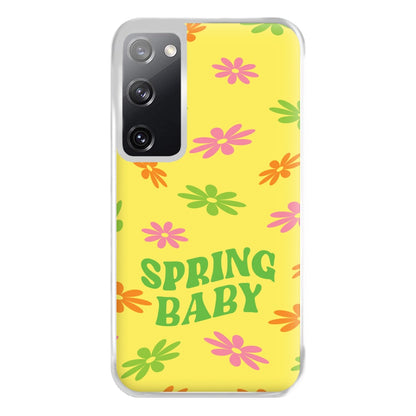 Spring Baby Retro Pattern Phone Case for Galaxy S20