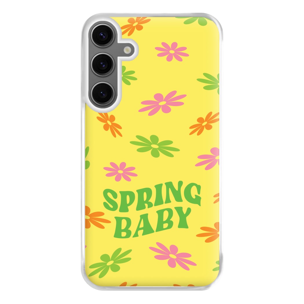 Spring Baby Retro Pattern Phone Case for Galaxy S24FE