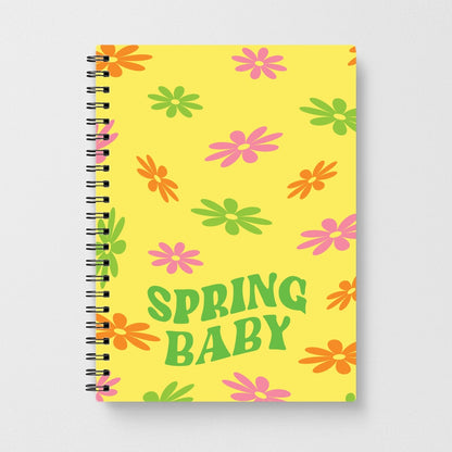 Spring Baby Retro Pattern Notebook
