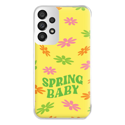 Spring Baby Retro Pattern Phone Case for Galaxy A33