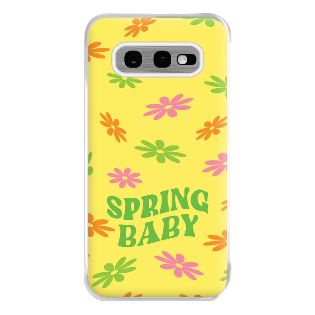 Spring Baby Retro Pattern Phone Case for Galaxy S10e