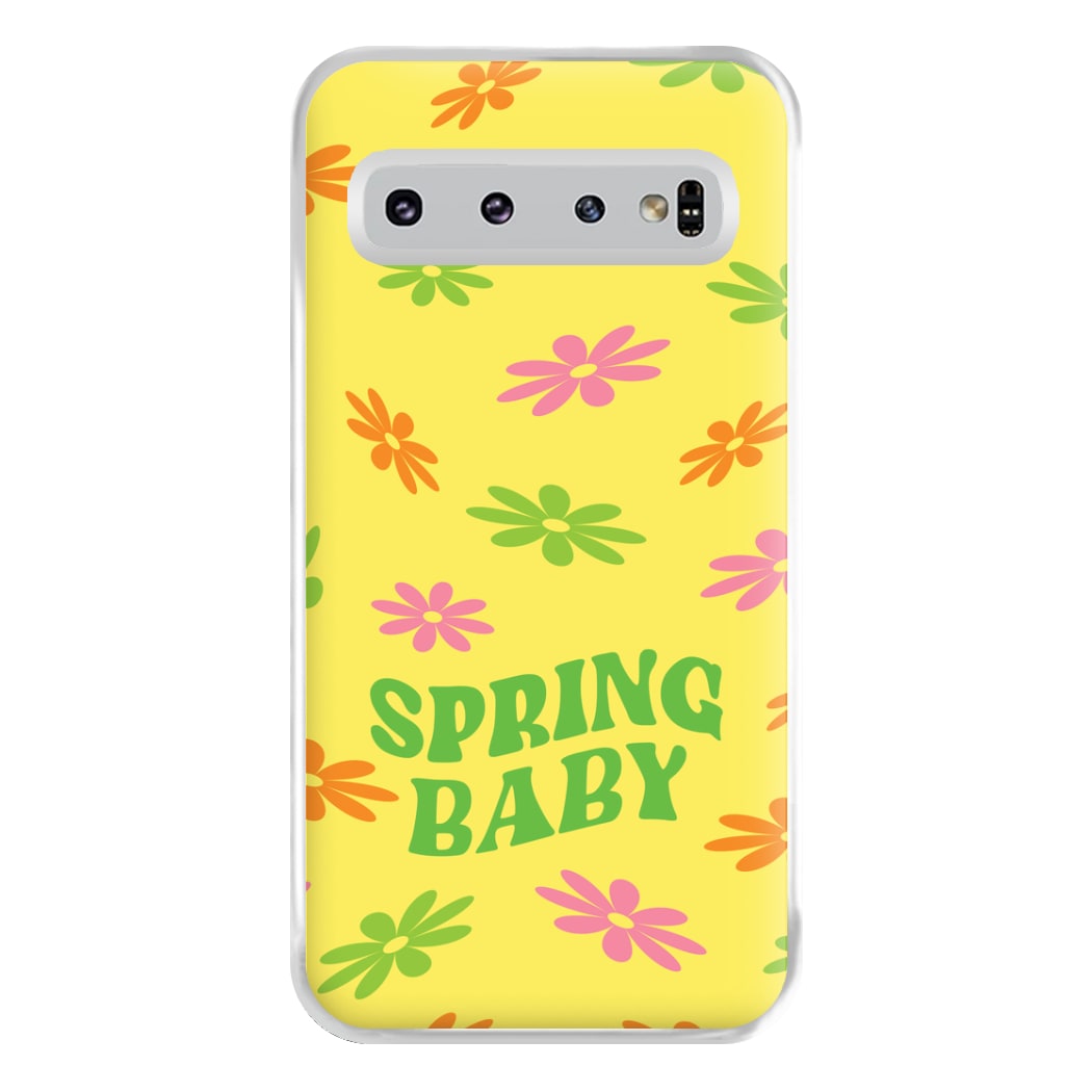 Spring Baby Retro Pattern Phone Case for Galaxy S10 Plus