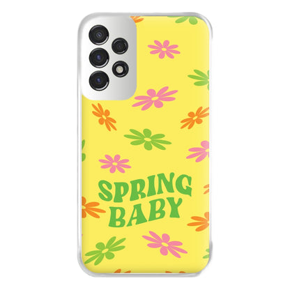 Spring Baby Retro Pattern Phone Case for Galaxy A53