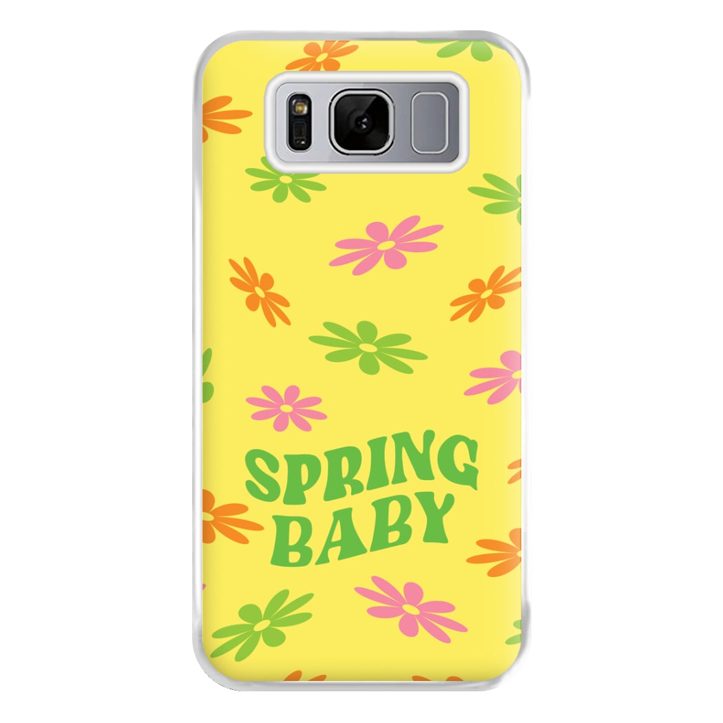 Spring Baby Retro Pattern Phone Case for Galaxy S8 Plus