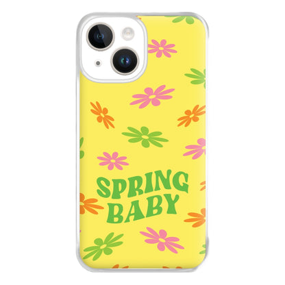 Spring Baby Retro Pattern Phone Case for iPhone 14