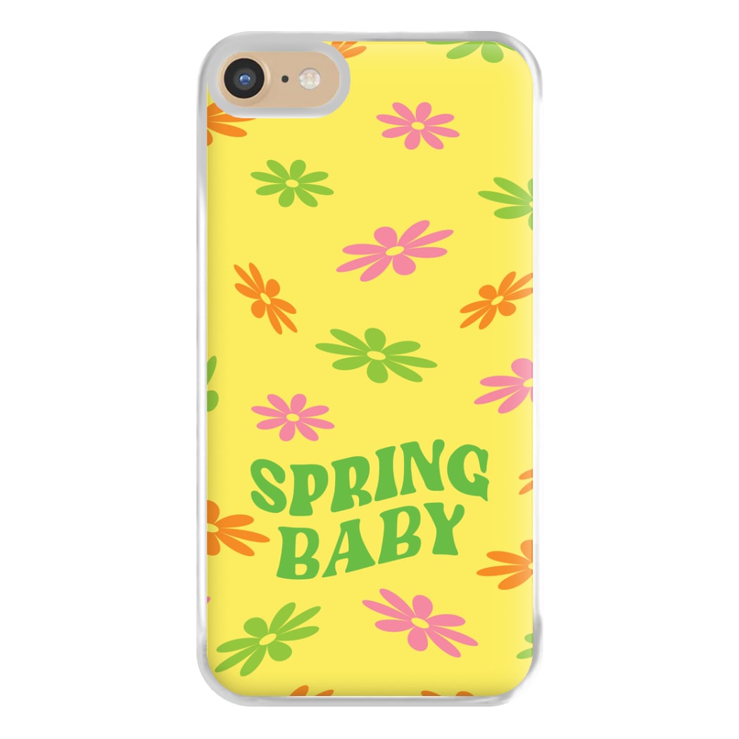Spring Baby Retro Pattern Phone Case for iPhone 6 / 7 / 8 / SE