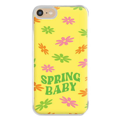 Spring Baby Retro Pattern Phone Case for iPhone 6 / 7 / 8 / SE