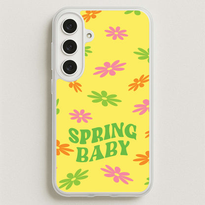 Spring Baby Retro Pattern Phone Case for Galaxy S25FE