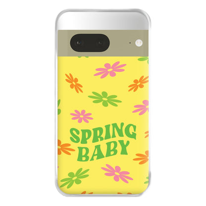 Spring Baby Retro Pattern Phone Case for Google Pixel 7a