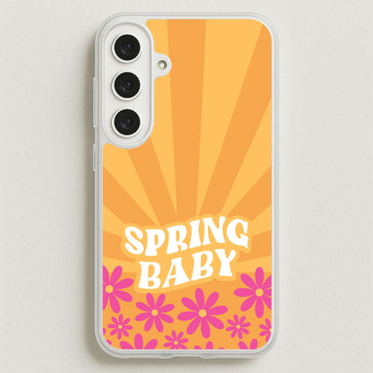 Spring Baby Retro Phone Case for Galaxy S25FE