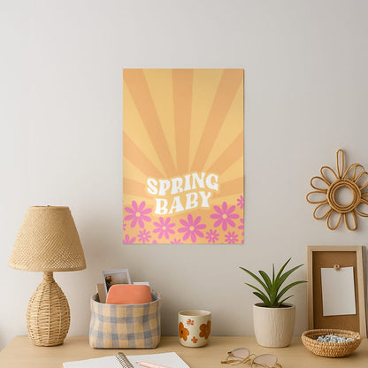 Spring Baby Retro  Art Print