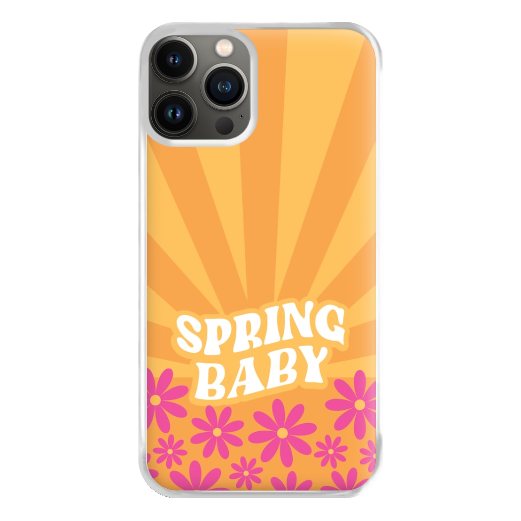 Spring Baby Retro  Phone Case for iPhone 13 Pro Max