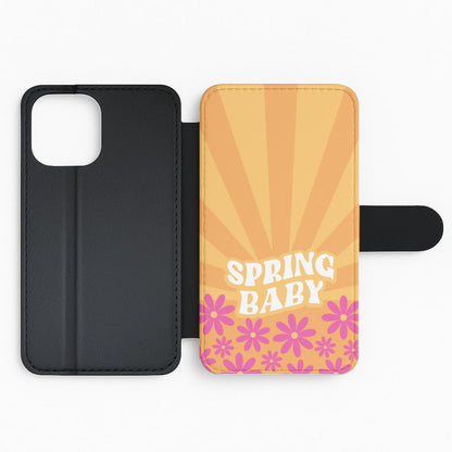Spring Baby Retro  Flip Phone Case
