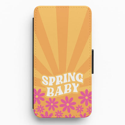 Spring Baby Retro  Flip / Wallet Phone Case