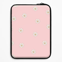 Dusty Pink Daisy Pattern Universal Laptop Sleeve