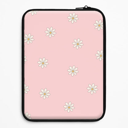 Dusty Pink Daisy Pattern Universal Laptop Sleeve
