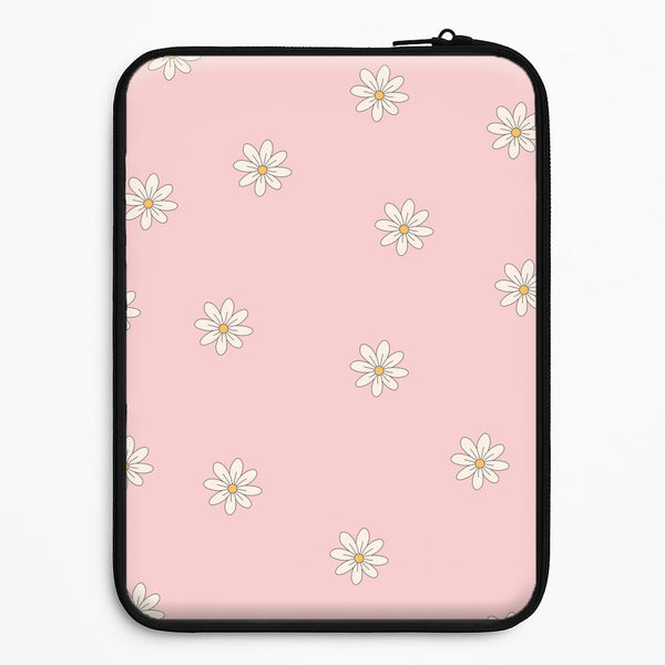 Dusty Pink Daisy Pattern Universal Laptop Sleeve