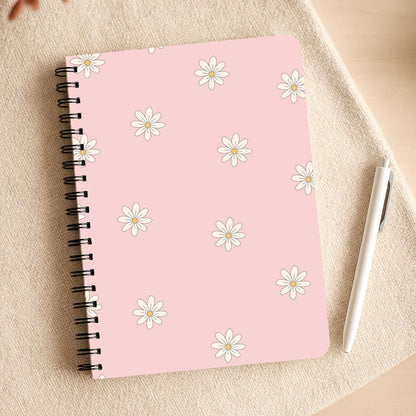 Dusty Pink Daisy Pattern Notepad